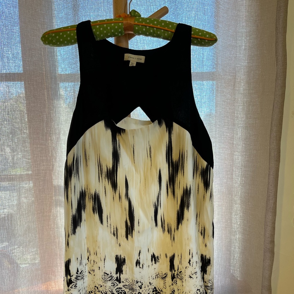 Dress black and white